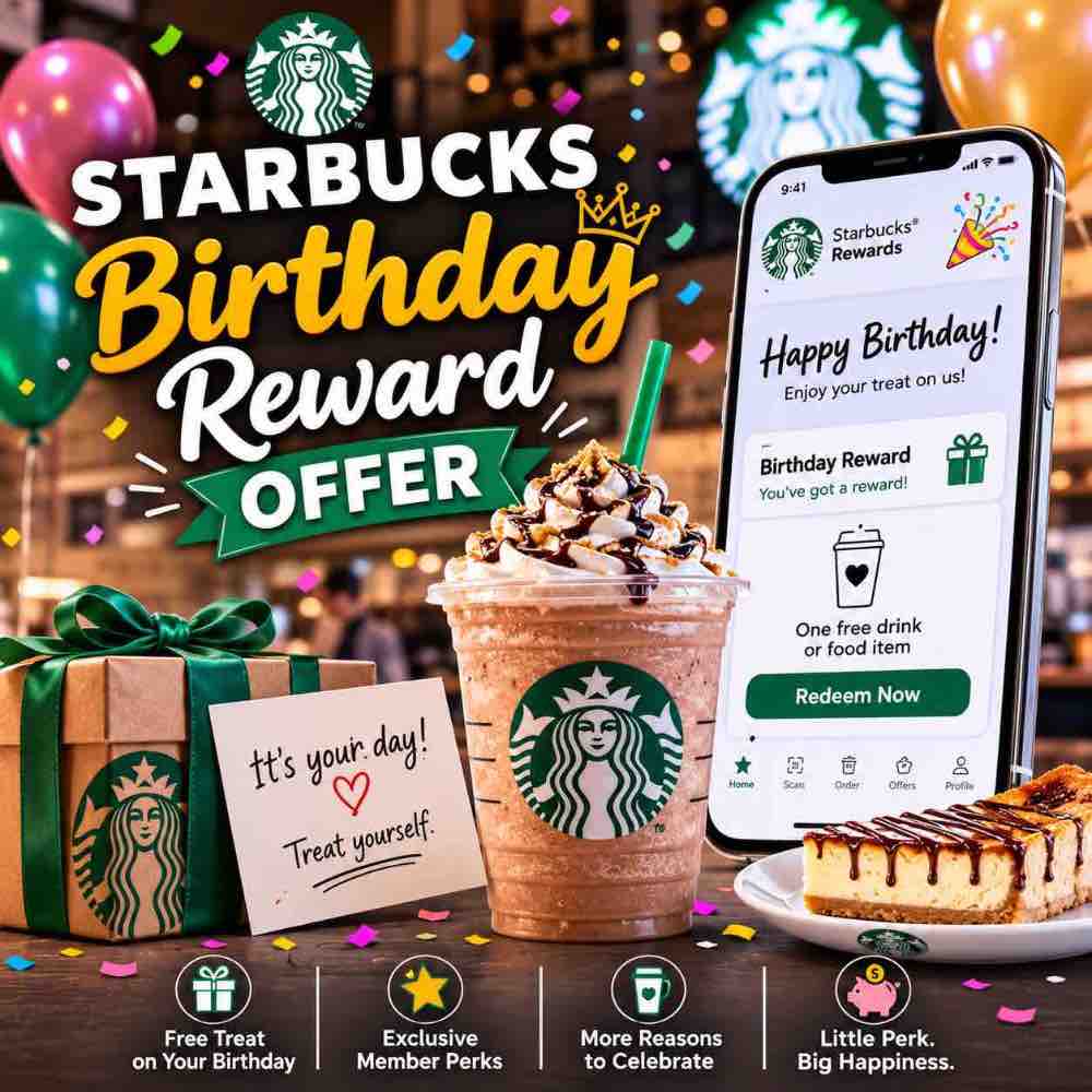 Starbucks birthday reward programme