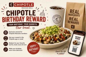 Chipotle Birthday Reward
