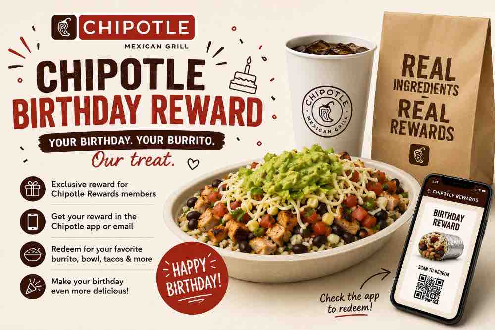 Chipotle Birthday Reward