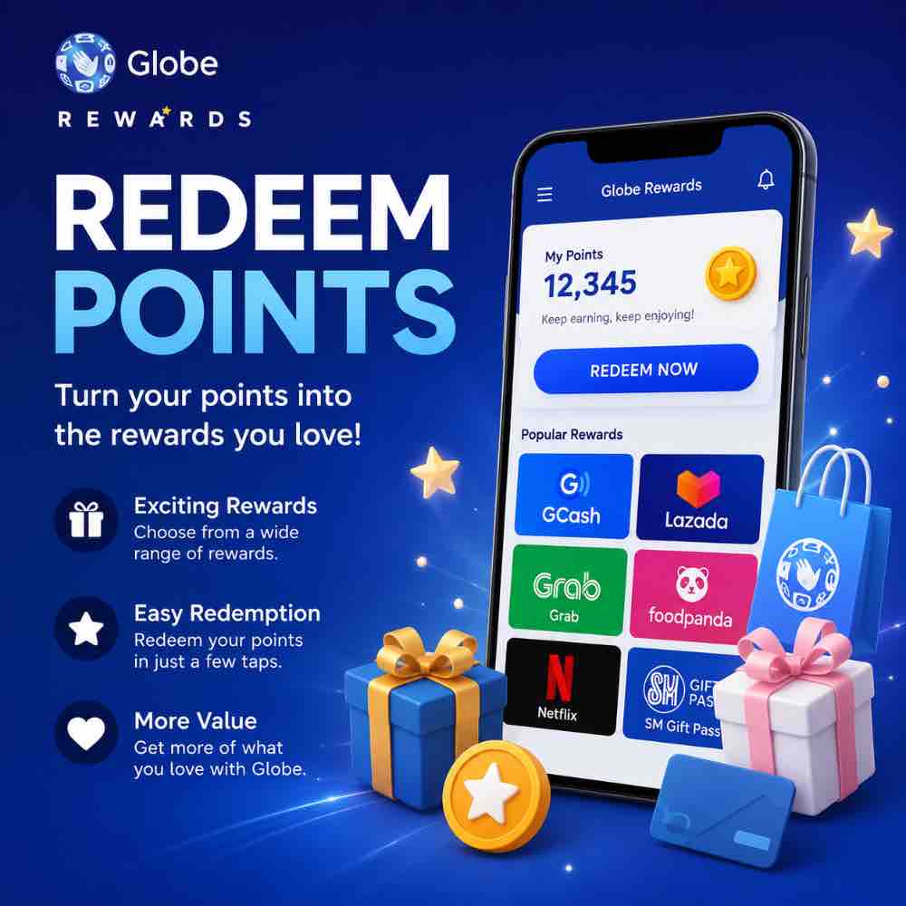 Globe rewards redeem points