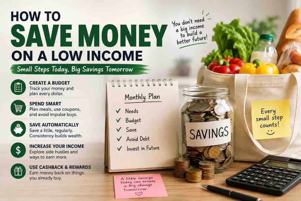 HowTo Save Money Fast On A Low Income