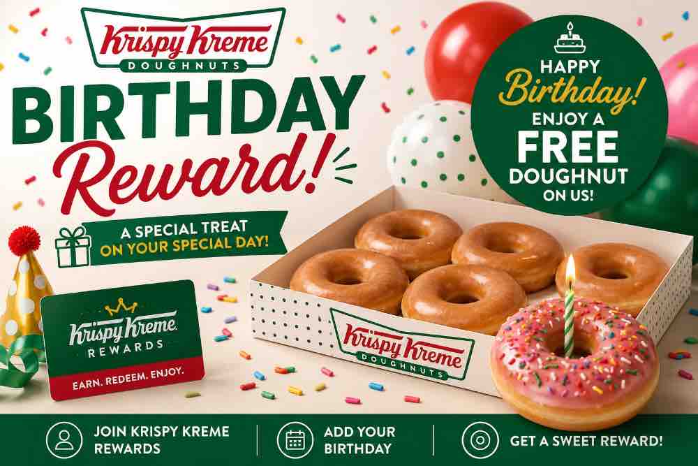Krispy Kreme Birthday Reward
