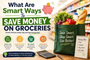 What are smart ways to save money on groceries