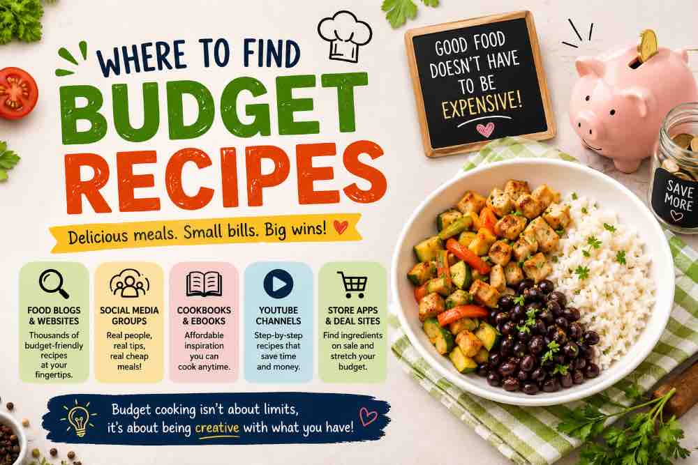 Where to find budget recipes